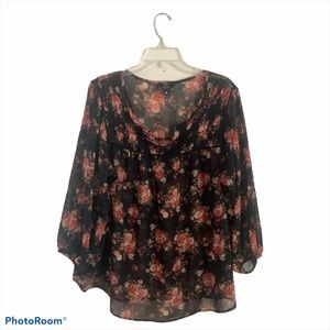 Perch by Blu Pepper blouse 2XL long sleeve blouse